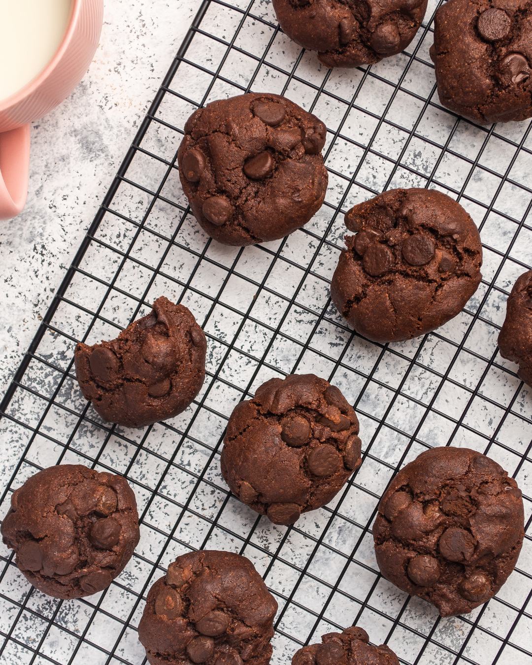 Wire cooling racks for fresh baked goods.