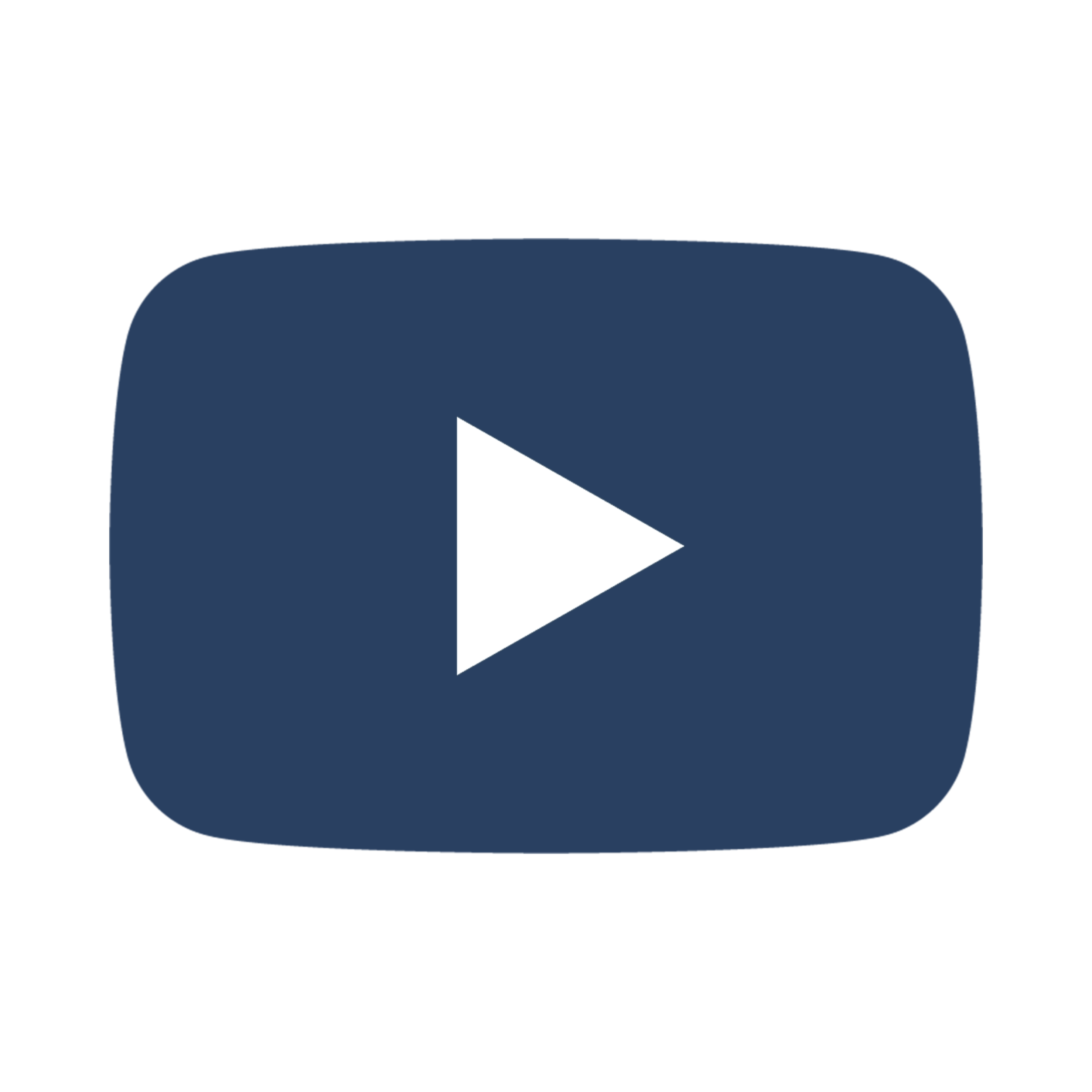 Der bekannte YouTube-Play-Button in Schwarz, Weiß, Rot und Blau, mit einem weißen Pfeil, der nach rechts zeigt, auf einem schwarzen Hintergrund.