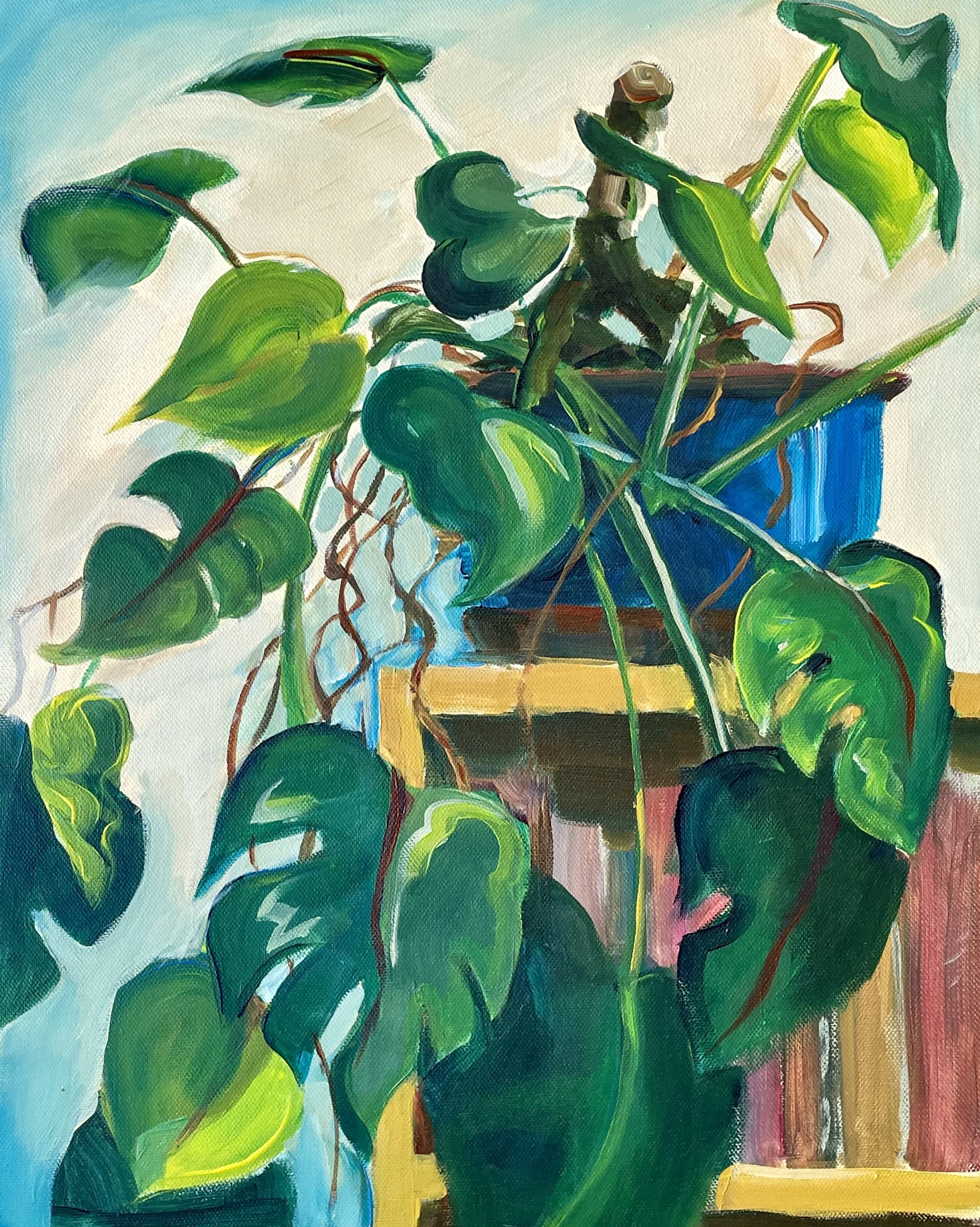 Green Leaves   (acrylic on canvas / 2025)