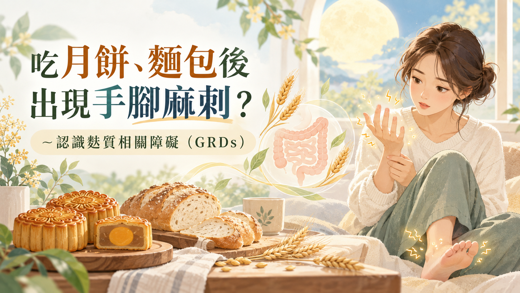 吃月餅、麵包後出現手腳麻刺？～認識麩質相關障礙（GRDs）