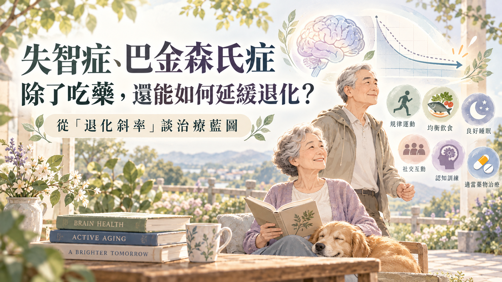 失智症、巴金森氏症除了吃藥，還能如何延緩退化？從「退化斜率」談治療藍圖