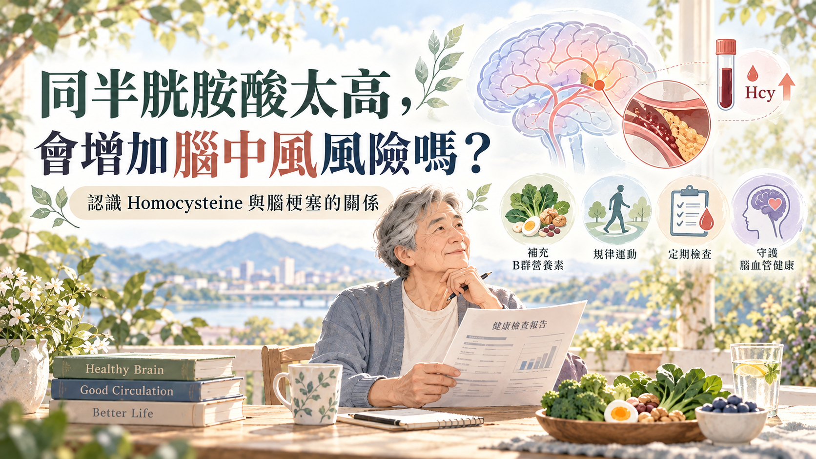 同半胱胺酸太高，會增加腦中風風險嗎？認識 Homocysteine 與腦梗塞的關係