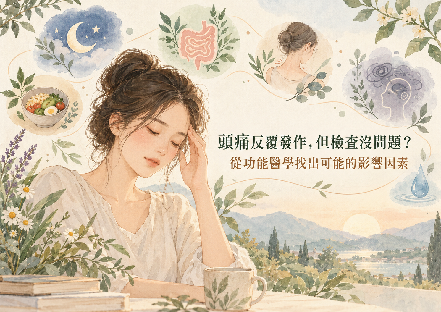 頭痛反覆發作，但檢查沒問題？從功能醫學找出可能的影響因素
