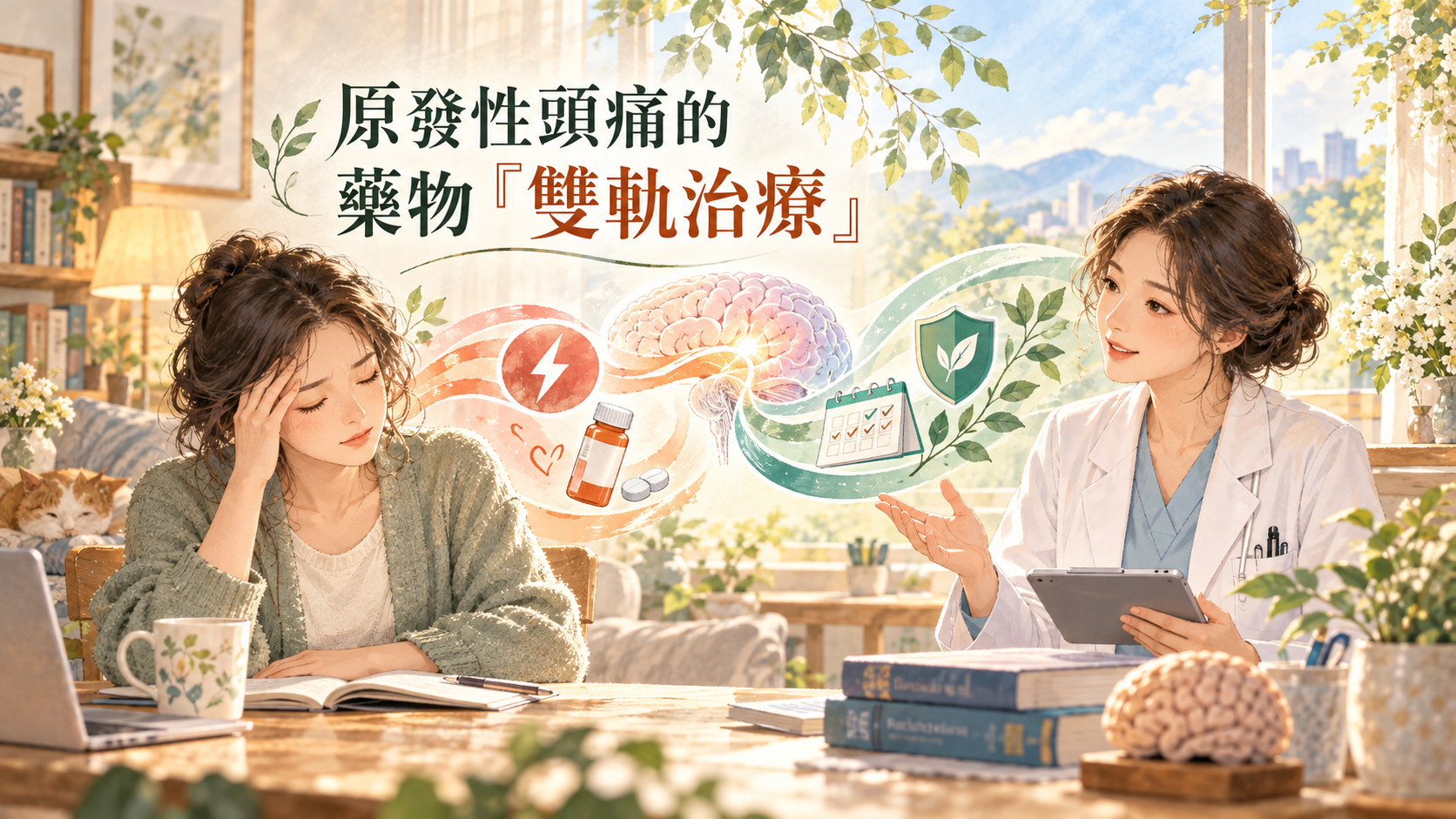 醫師，我的頭痛要怎麼治療？原發性頭痛的處理（上）：藥物治療的「雙軌觀念」