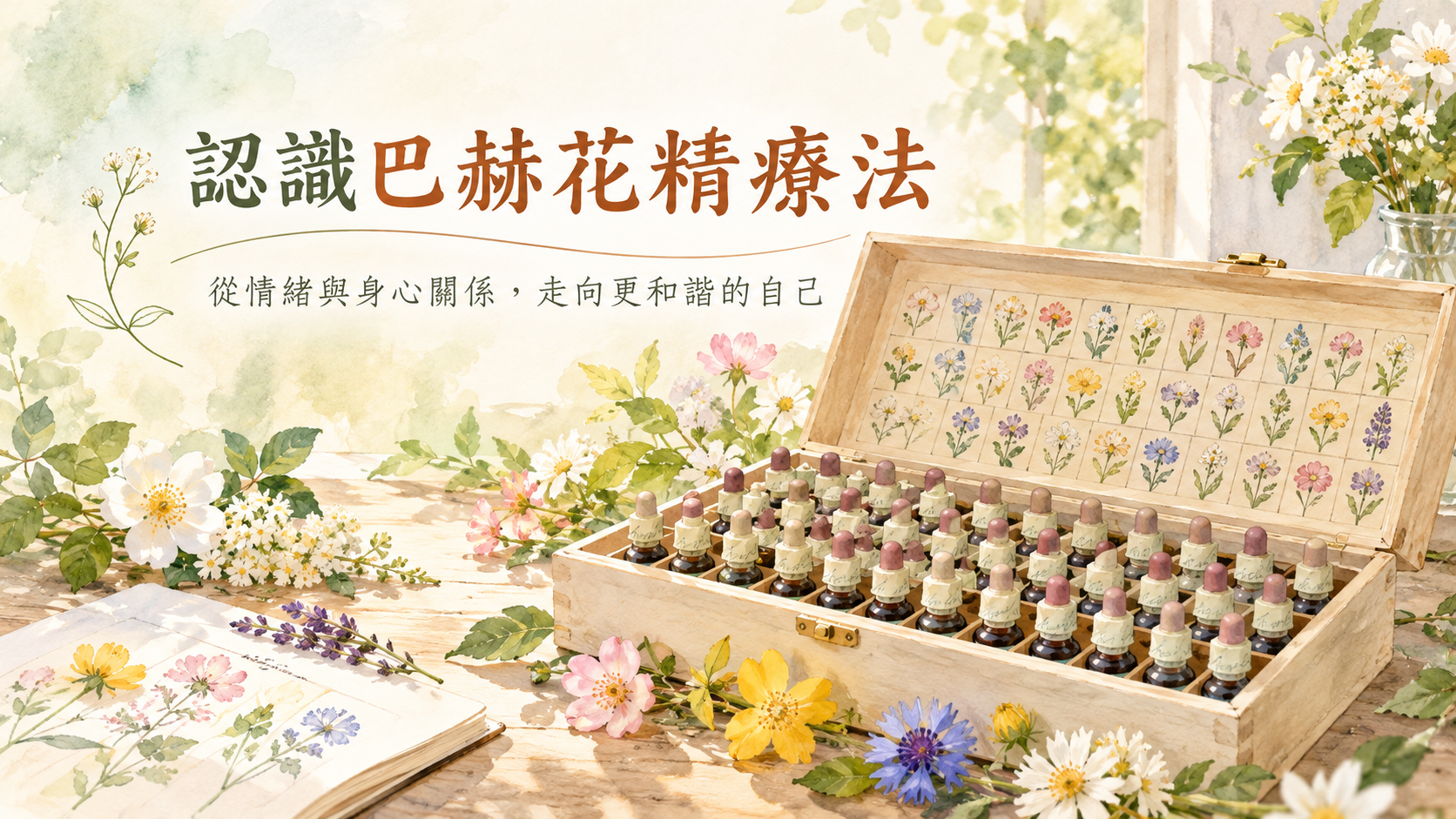 花精是什麼？認識巴赫花精、德國新巴赫花精與情緒療癒