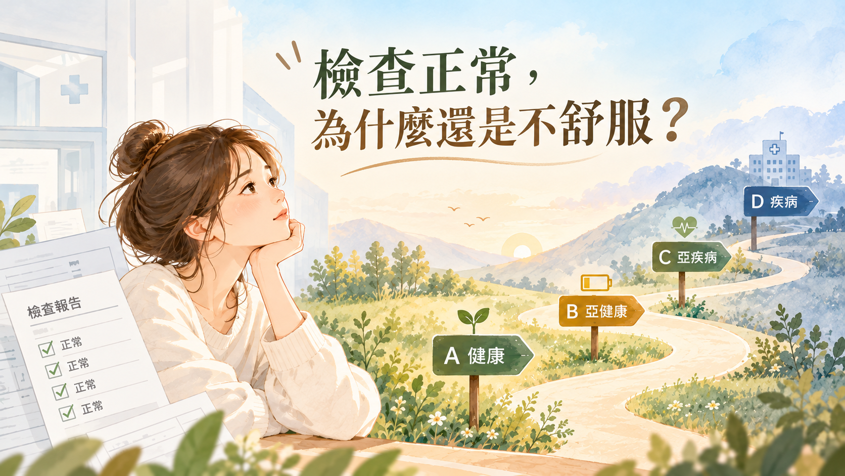 身體不舒服，檢查卻正常？從健康疾病光譜認識亞健康與身體失衡