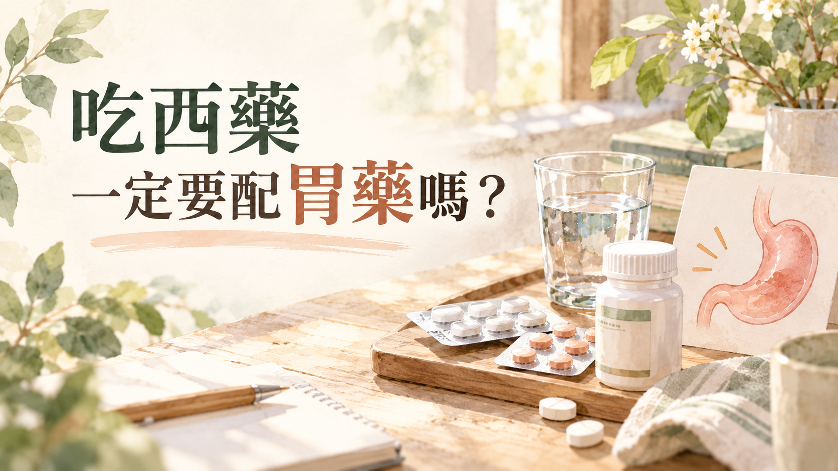 吃西藥一定要配胃藥嗎？～談用藥與胃部保護的正確觀念