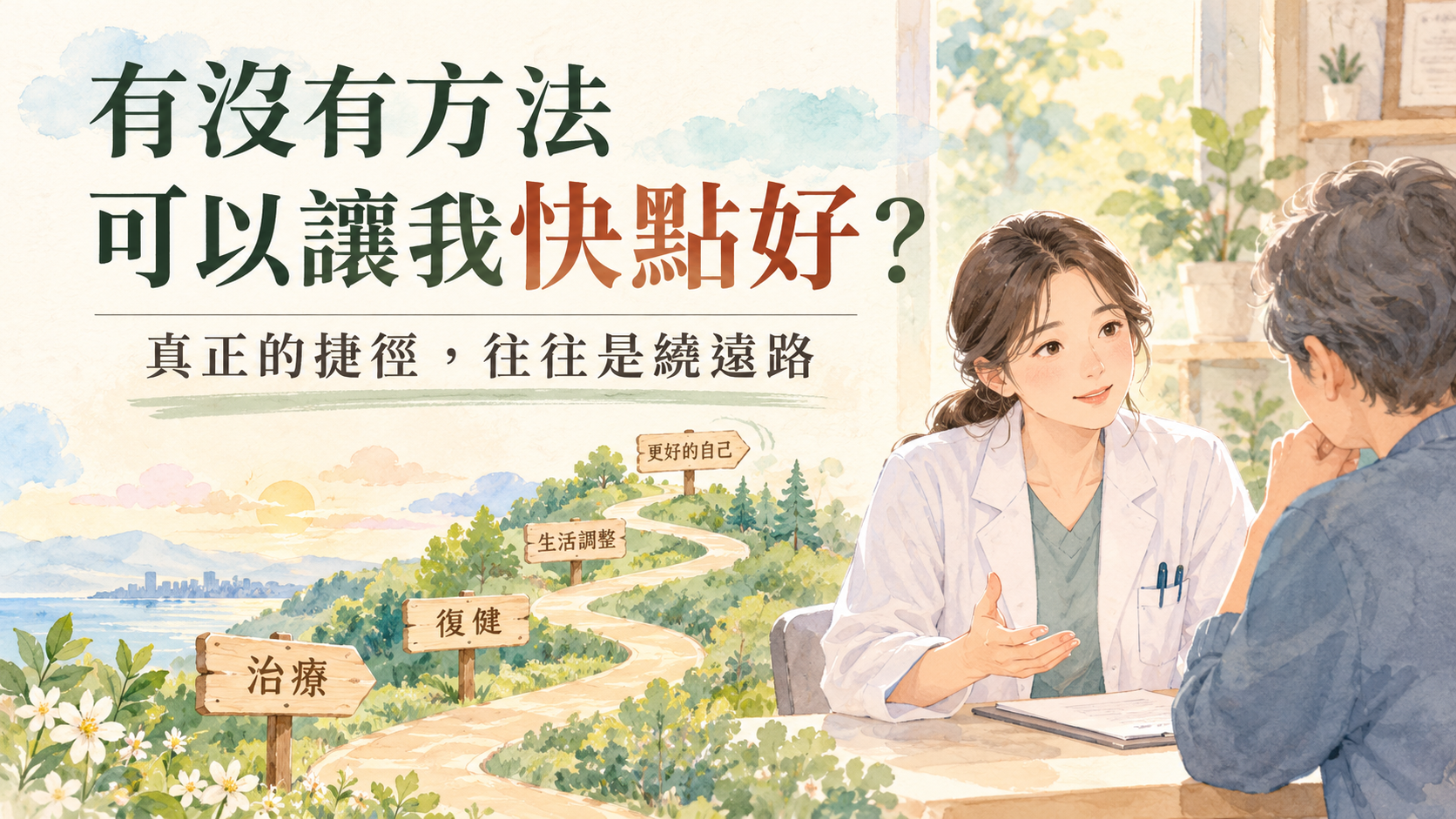 有沒有什麼藥可以讓我快點好？~ 最短的捷徑，是繞遠路