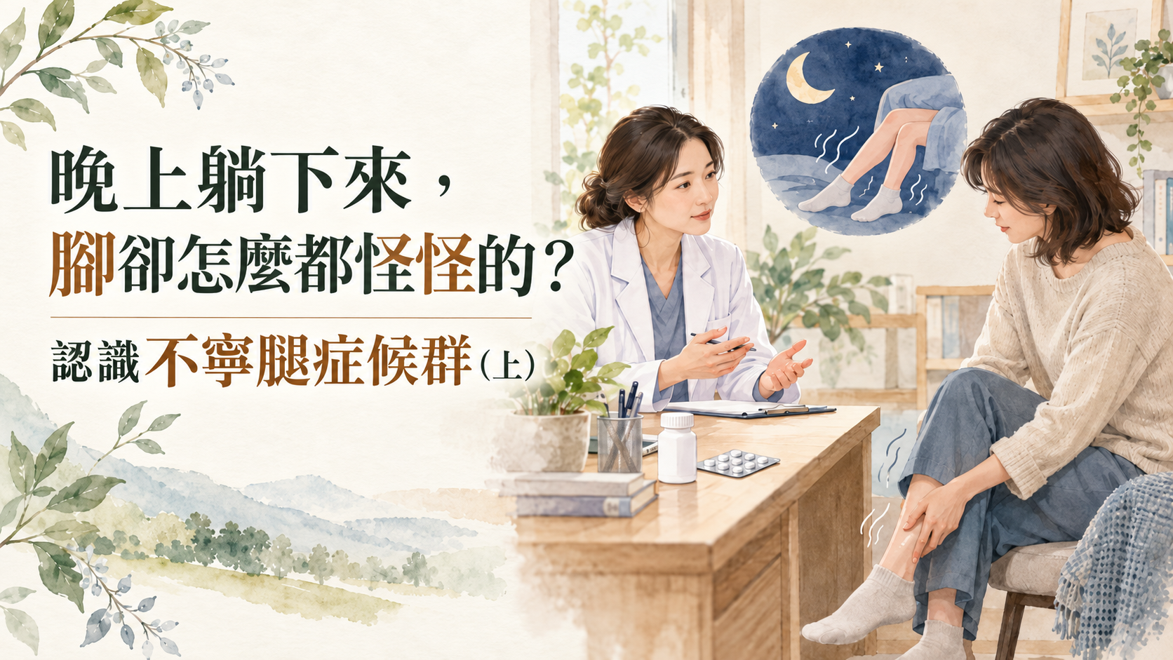 晚上躺下來，腳卻怎麼都怪怪的？認識不寧腿症候群（上）