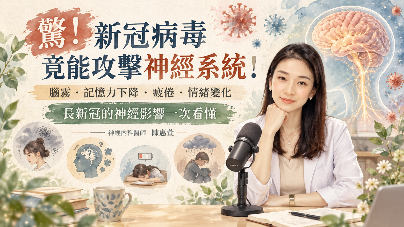 新冠病毒感染與後遺症：對神經系統的影響