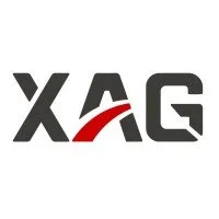 XAG logo with black letters and a red curved accent
