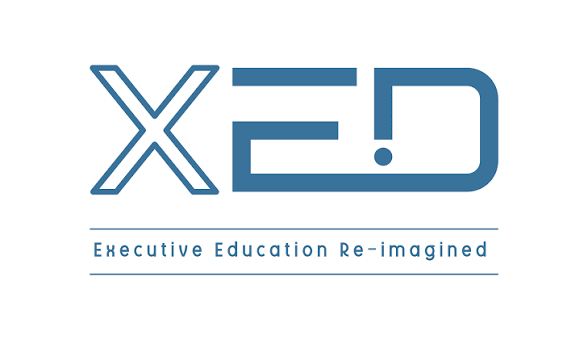 Logo with the letters 'XED' and the tagline 'Executive Education Re-imagined'.