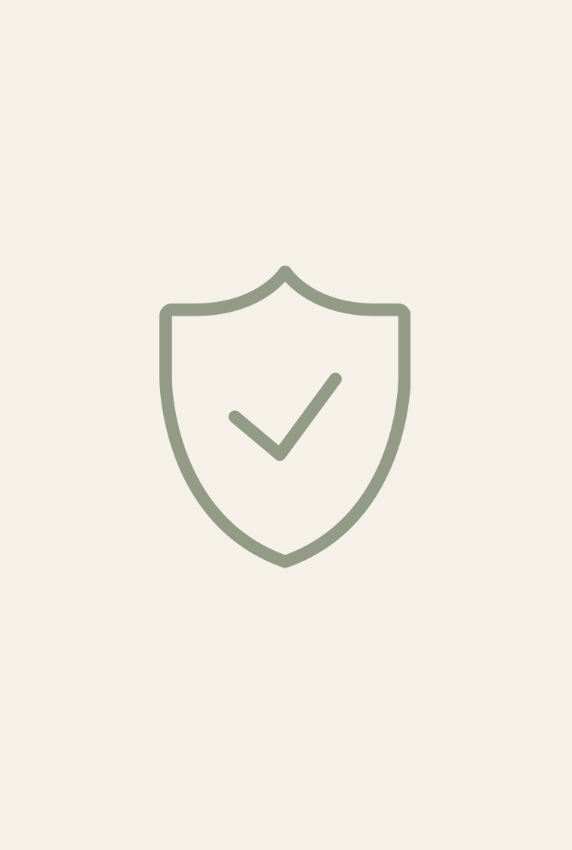 Shield icon with checkmark indicating security or approval