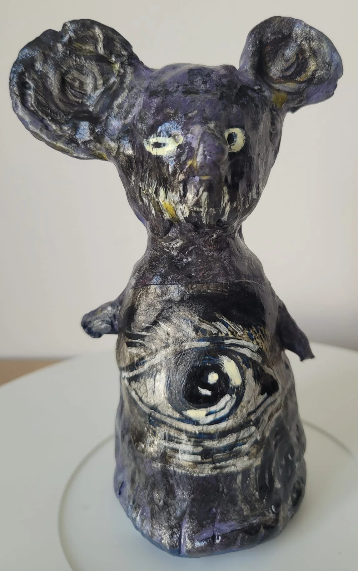 Mort 2026 clay & mixed media 5"x6" (12x16cm)
