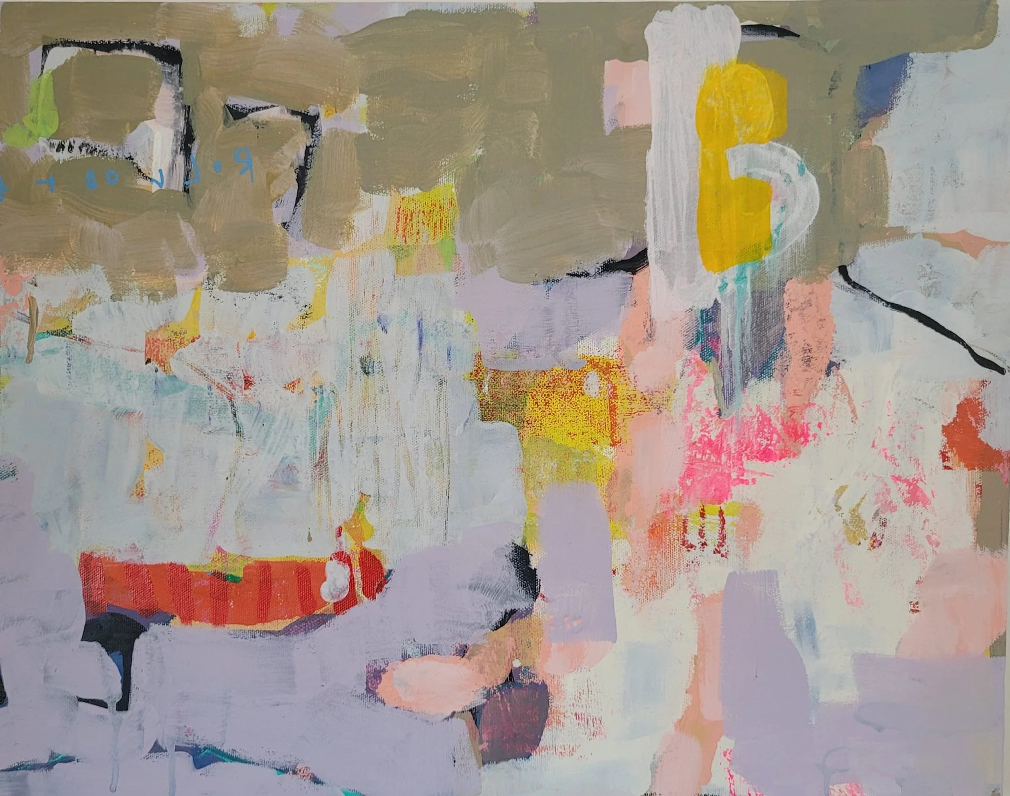 Flatland 2026 mixed media on canvas  20"x16" (50x40cm)