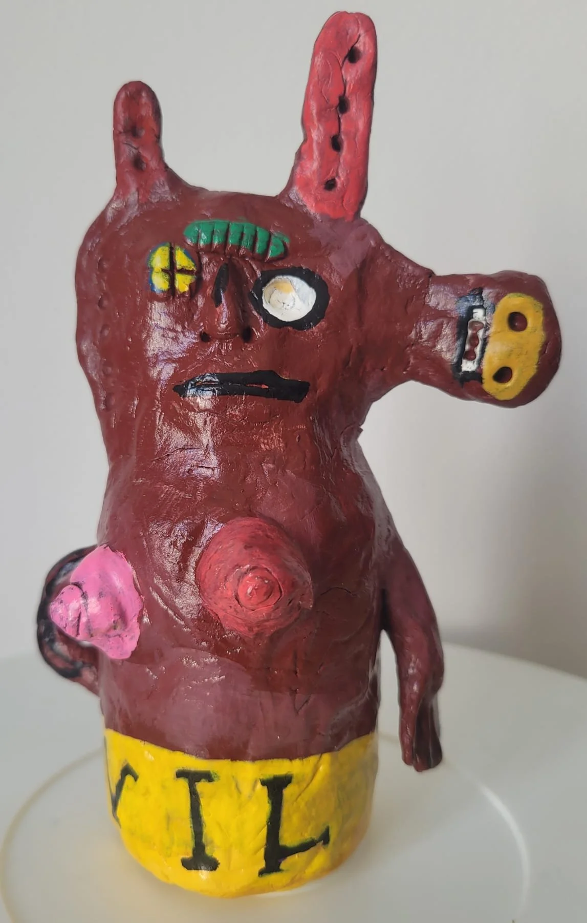 Lilith 2026 clay and mixed media 6"x8" (15x20cm)