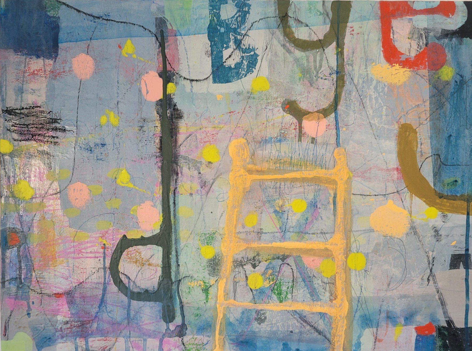 Scene of the Crime 2026 mixed media on canvas  24"x 18" (60x46cm)