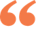 orange speech marks