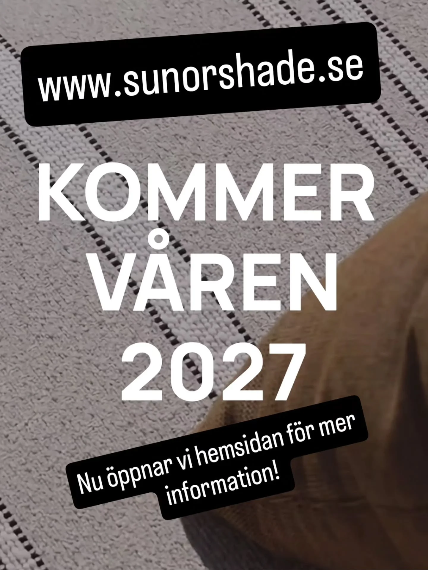 24 augusti 2026 -Vi &ouml;ppnar upp hemsidan! 
Vi bes&ouml;ker @formex.se 25 augusti.
Ses vi d&auml;r? 
#sunbrellafabrics
#yourchoice_sunorshade
