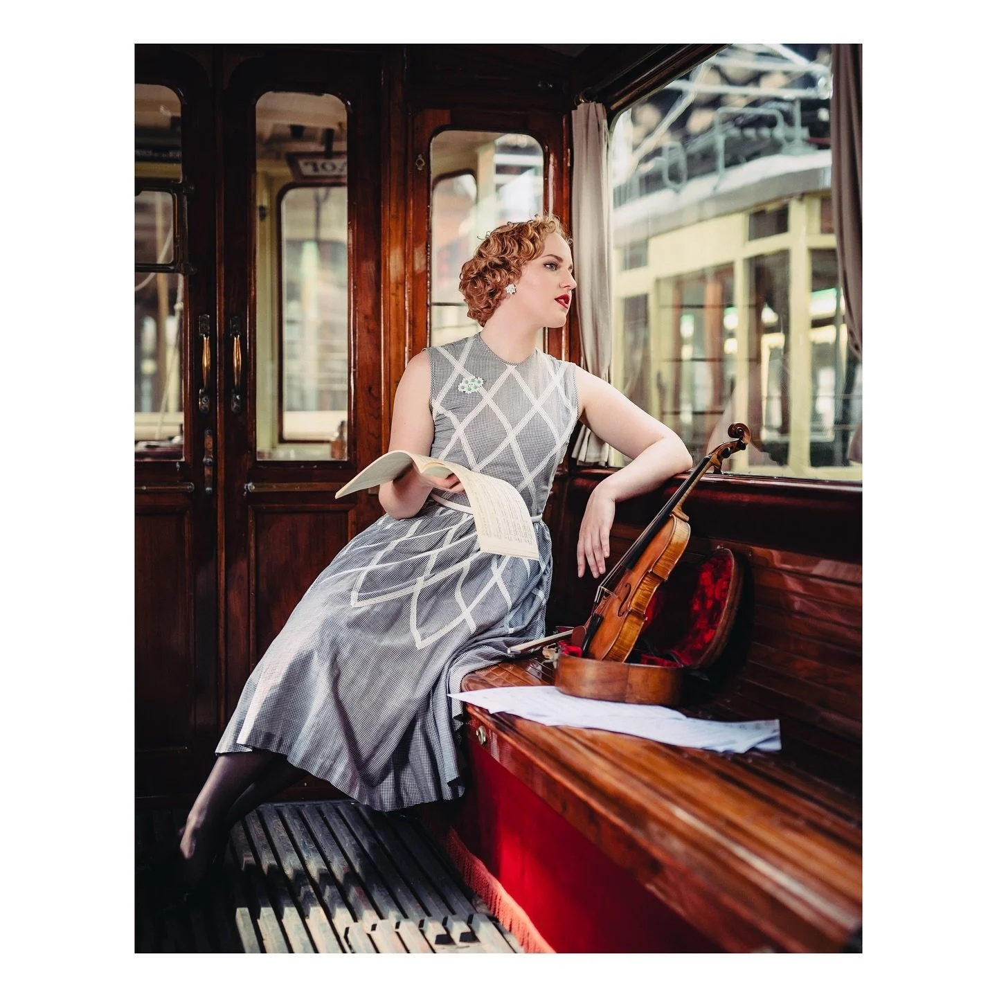 Color of Black &amp; White? Vintage shoot in an old tram with @eefj95 📸
Swipe for more ➡️

.
.
.
.
.
.

#portrait #naturallightportrait #portraitphotography
#modelnl #model #headshot
#moodvports #photoshoot #opticalwander
#portraitstream #portrait_s