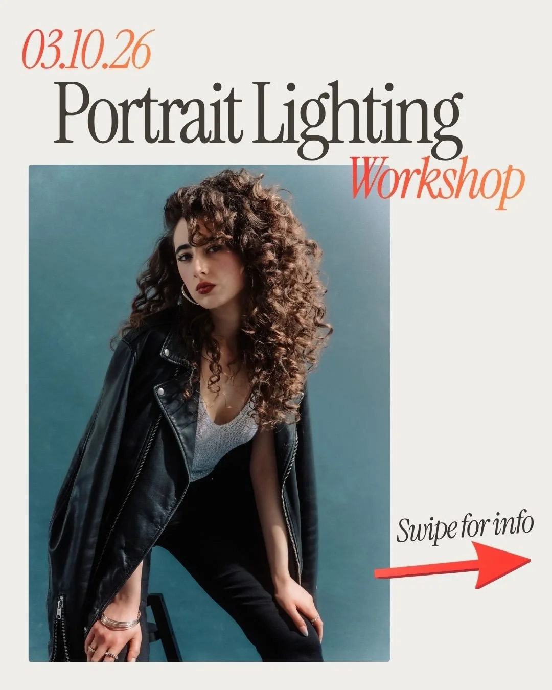 🚨 First spots are gone! 🚨
Get portfolio-ready shots in a studio with a model, and learn to control your portrait lighting 📸

I&rsquo;m hosting a workshop on portrait lighting and joined by @sophiayacoub who will model for us. We will cover various