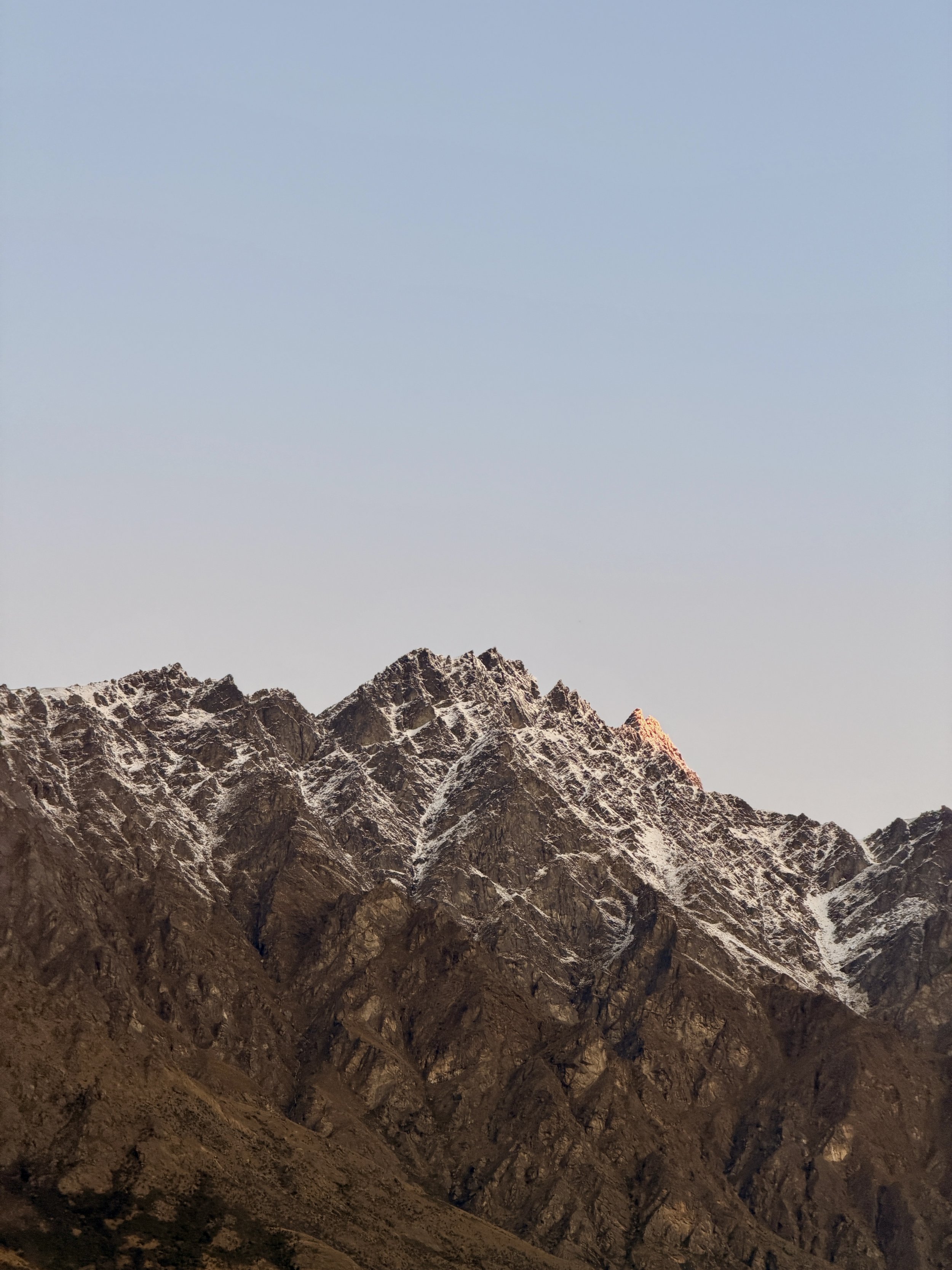 The Remarkables mountain range with snow-capped peaks