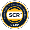 SCR GARP sustainability and climate logo with circular design