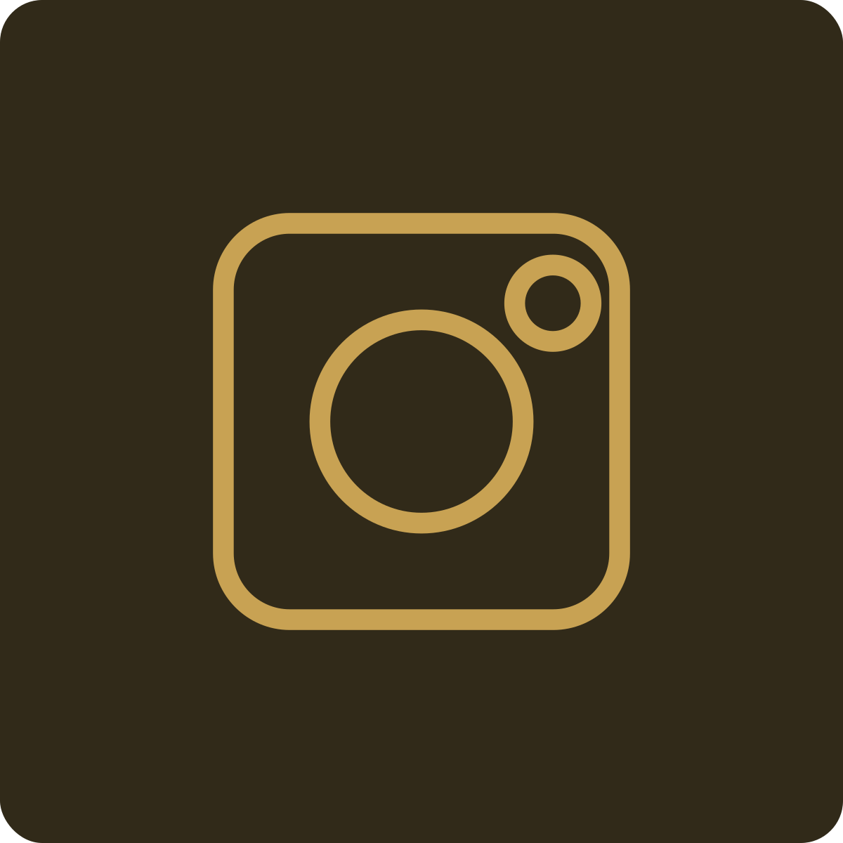 Instagram logo with a brown background.