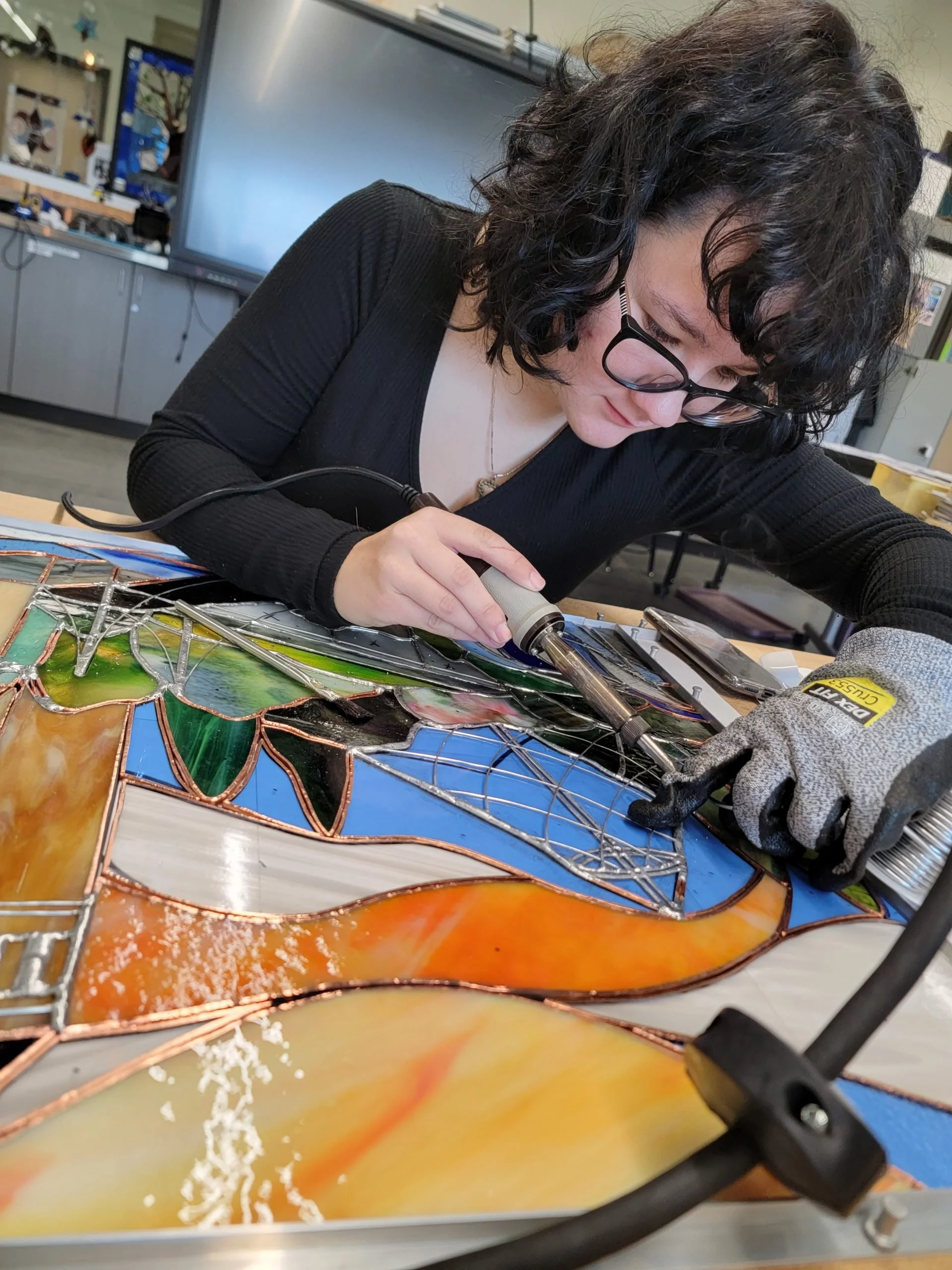 Stained glass window restoration - Restore Christian Beauty including art, architecture and new commissions.  RestoreChristianBeauty.com