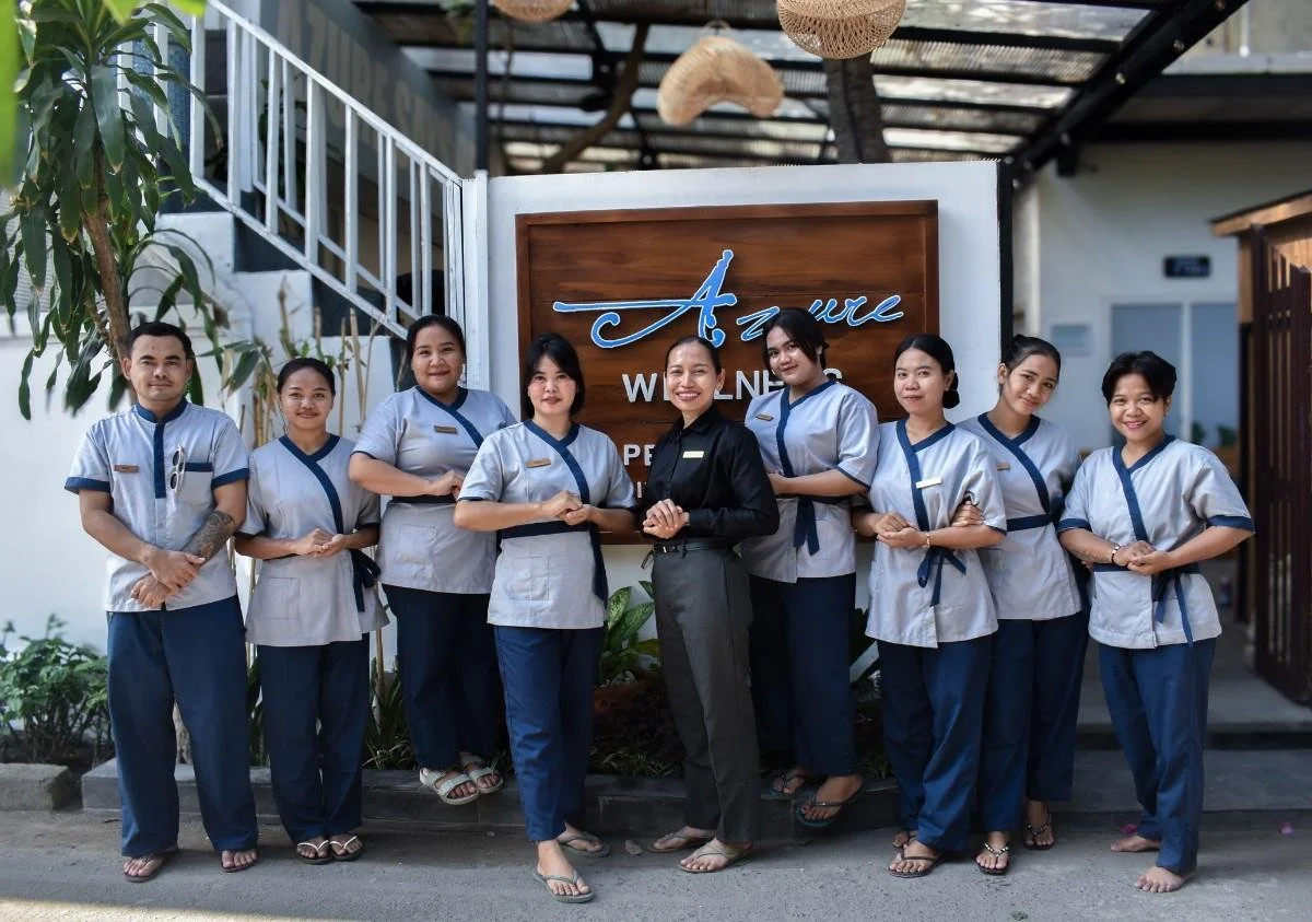 The team at Azure Wellness Spa welcoming guests in Gili Trawangan