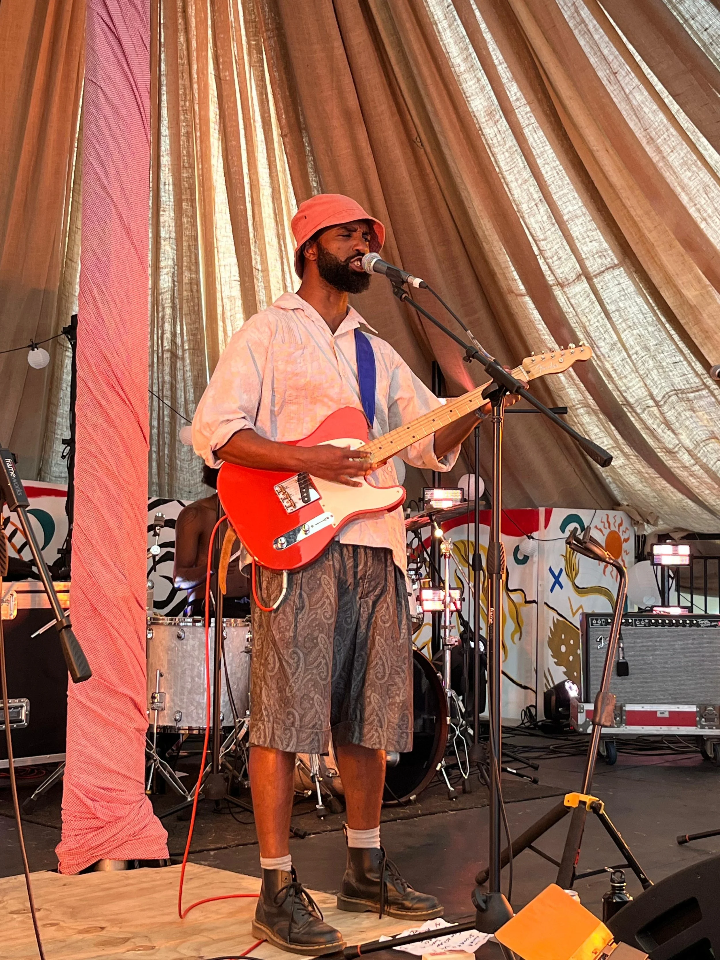 The Halfway Kid wearing Nepenthes for Glastonbury set 