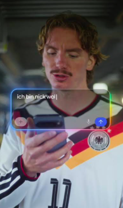 Google ad for Germany World Cup. 1st Assistant to Beccy Goldsworthy 