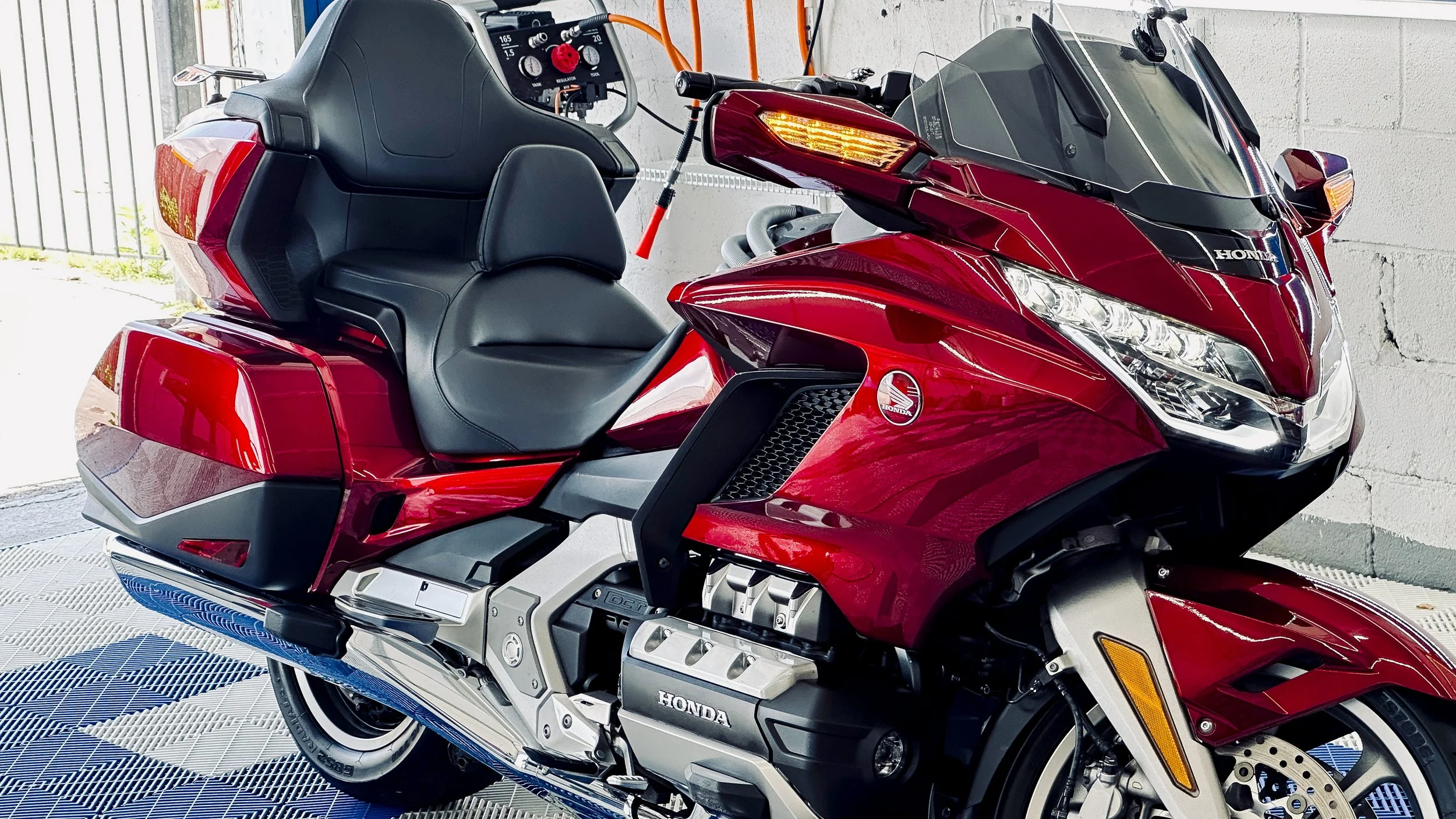 Honda Gold Wing motorcycle detailing by LuxDream Detailing in Louisville KY