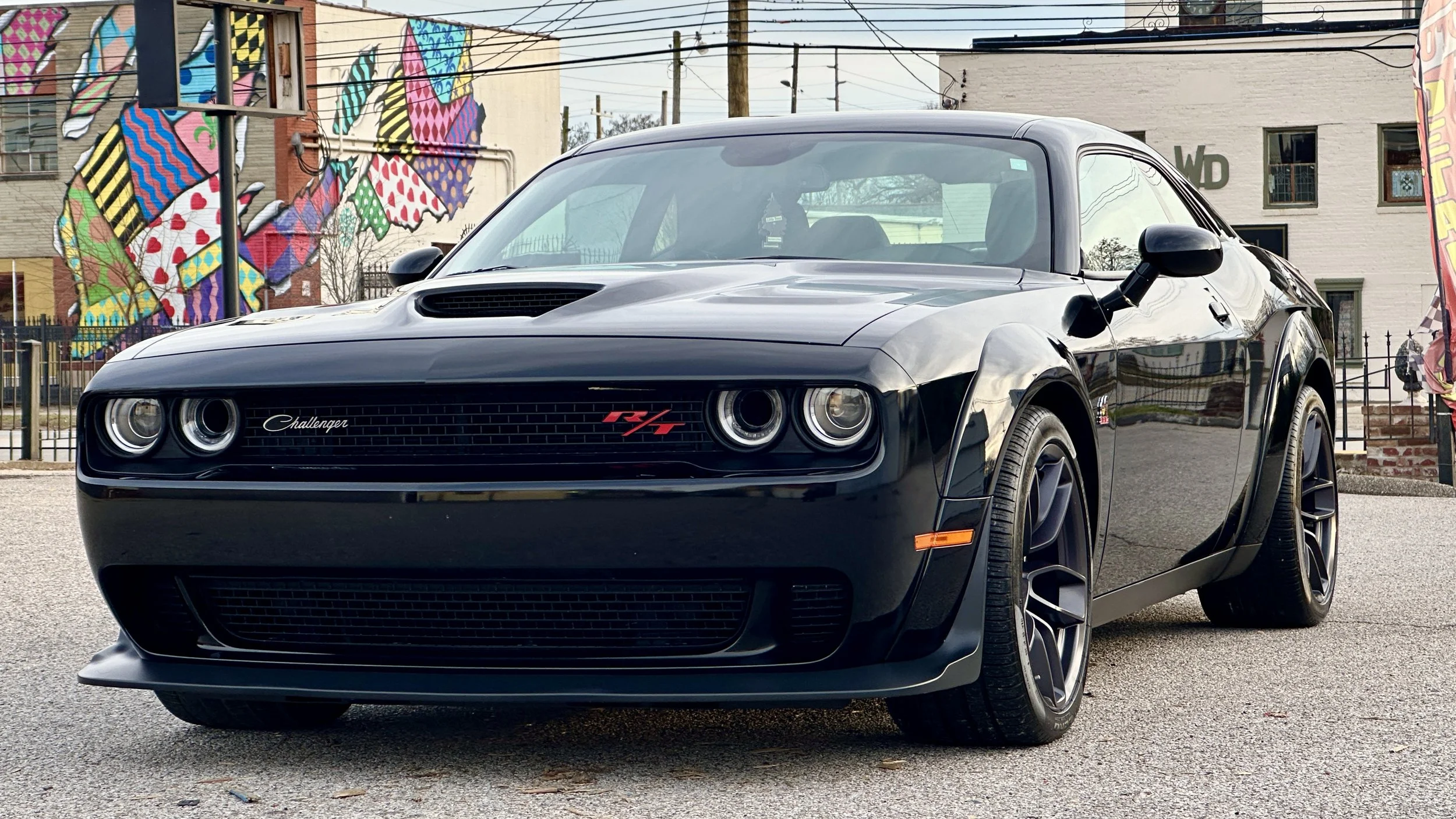 Dodge Challenger R/T sports car Black Dodge Challenger R/T with polished paint, professionally detailed by Luxdream Detailing in Louisville, KY