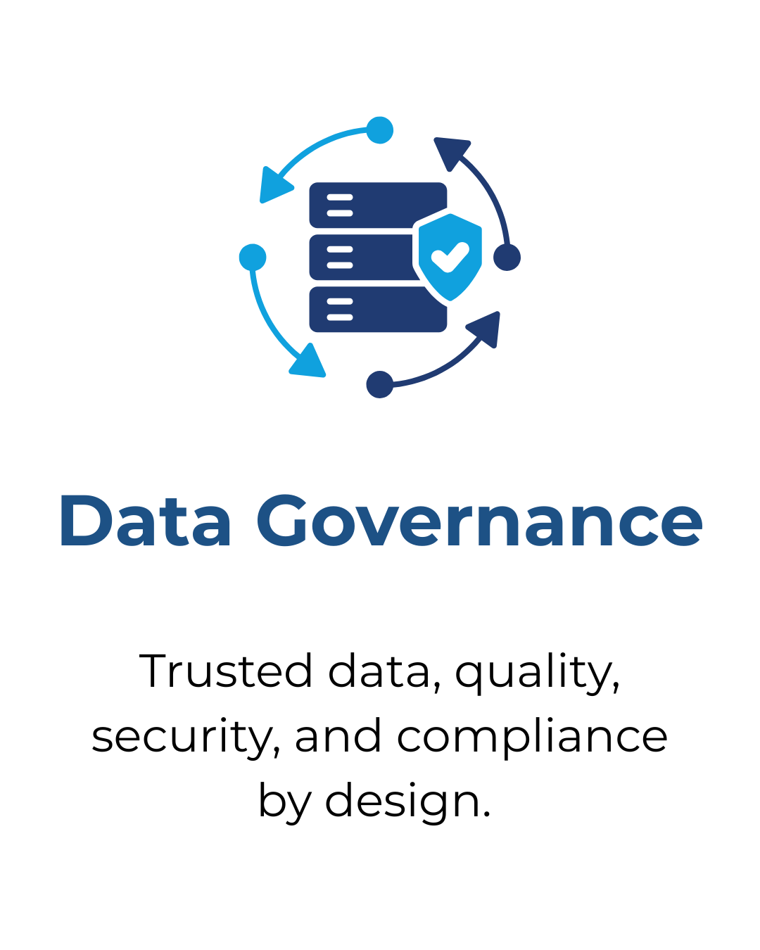 Data Governance. Trusted data, quality, security, and compliance by design.