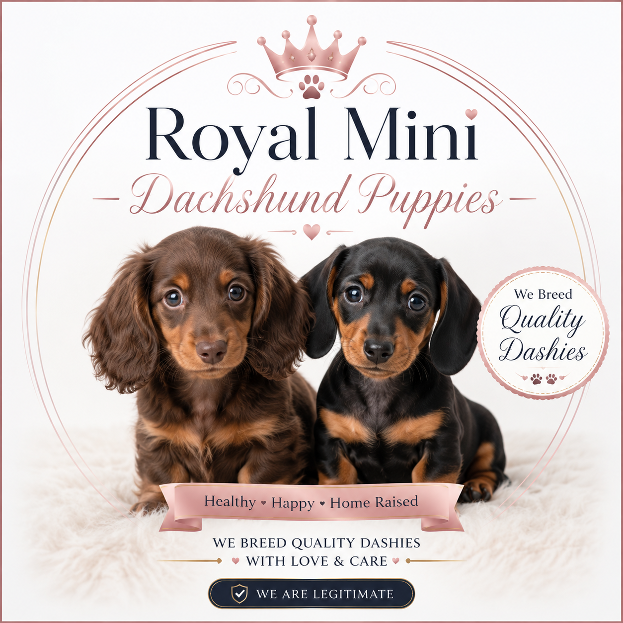 Royal Mini Dachshund Puppies
