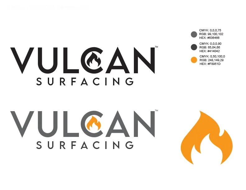 Vulcan Surfacing Logo Sheet