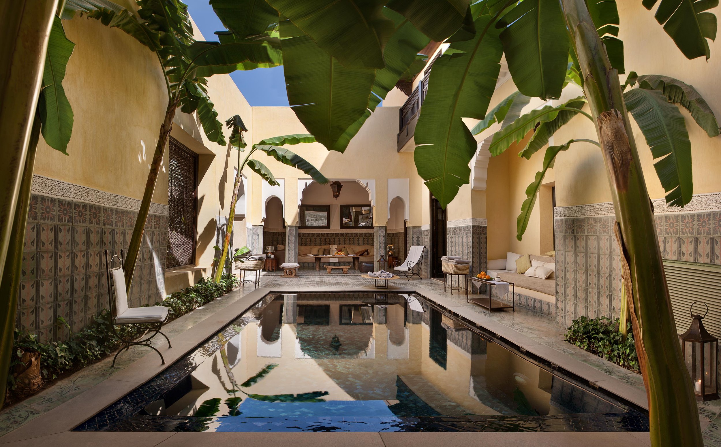La Villa des Orangers - La piscine du Riad privé de la Maison.
