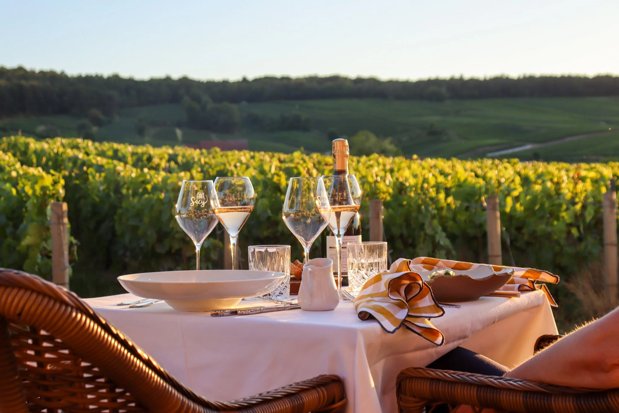 Say - Diner face aux Vignes
