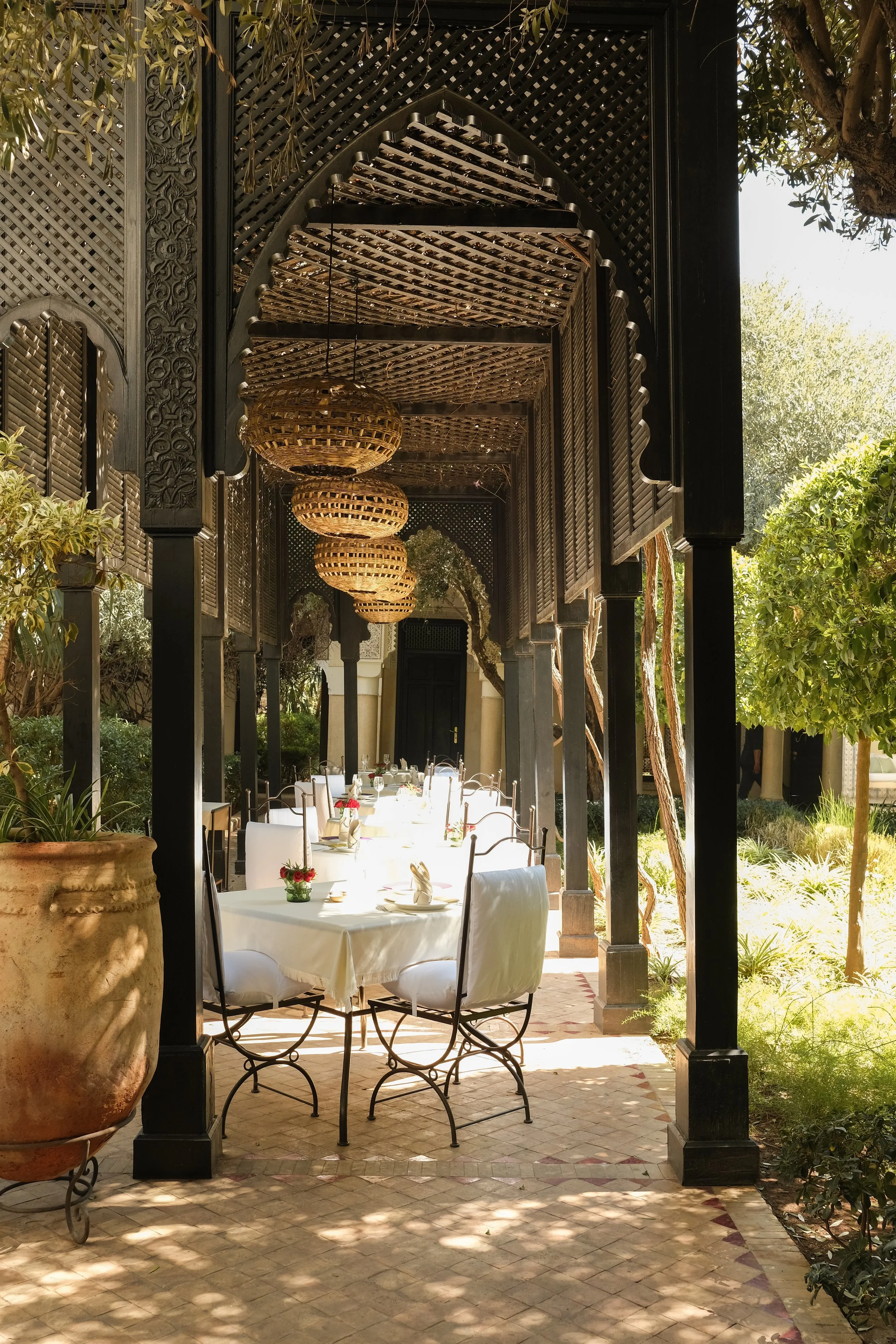 La Villa des Orangers - La terrasse du restaurant