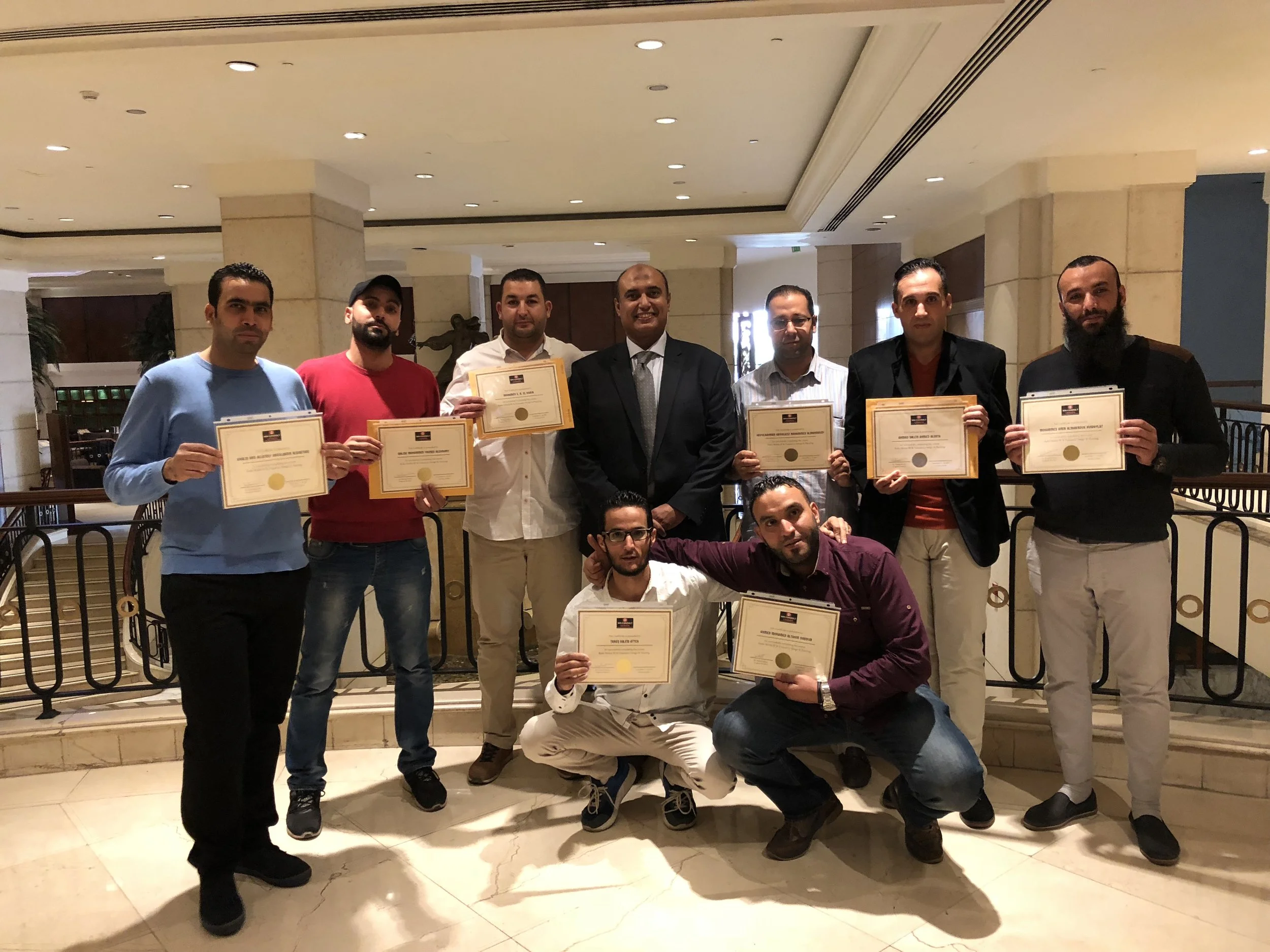 Training for Gumhoreyah Team in Amman - Jordan