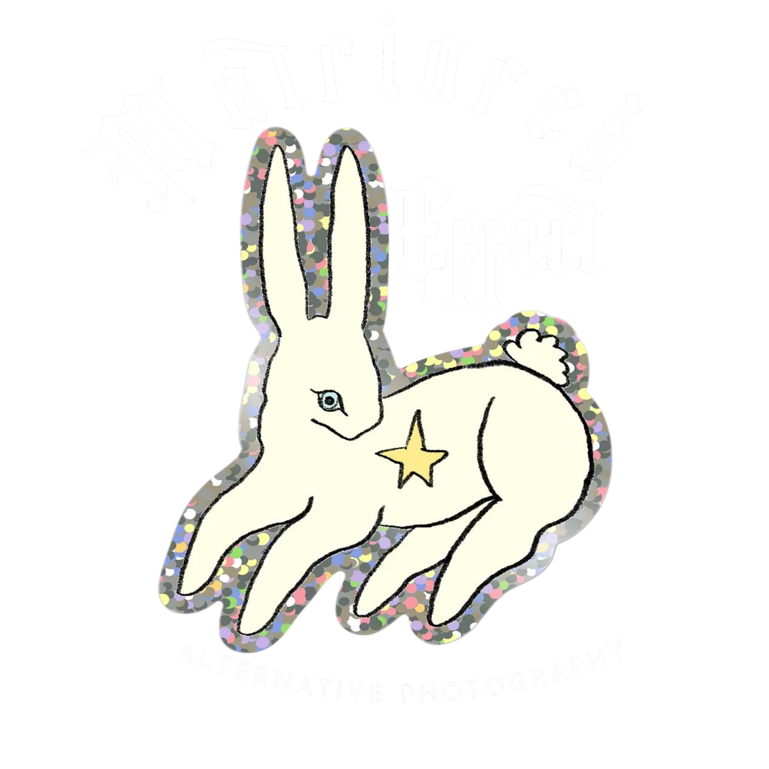 A logo featuring a unicorn with a colorful, confetti-like pattern on its mane and tail, giving thumbs up, and surrounded by stylized gothic text that reads 'Unity' and 'Special'. The logo includes the words 'Altered' and 'Photography'.