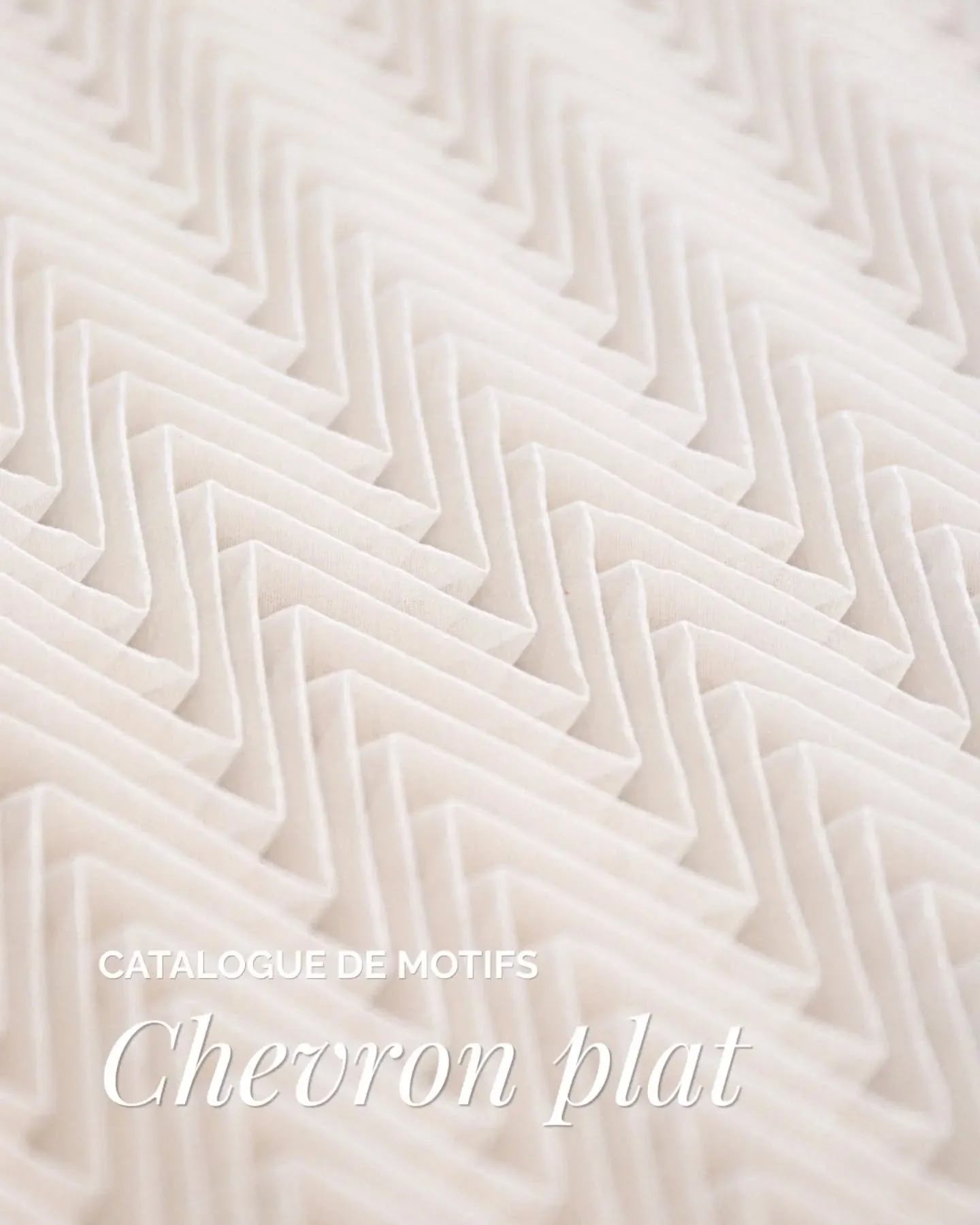 Catalogue de motifs

Chaque semaine, je vous d&eacute;voile un nouveau motif issu du catalogue de l'atelier. Une invitation &agrave; d&eacute;couvrir, au fil des semaines, la richesse des recherches et des possibilit&eacute;s autour du plissage.
____