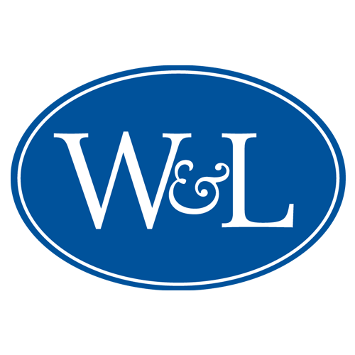 A blue oval logo with white text that reads W&L.