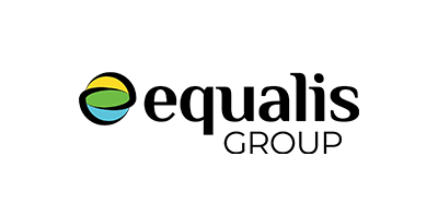 Equalis Group logo with a multicolored circle and black text on a white background.