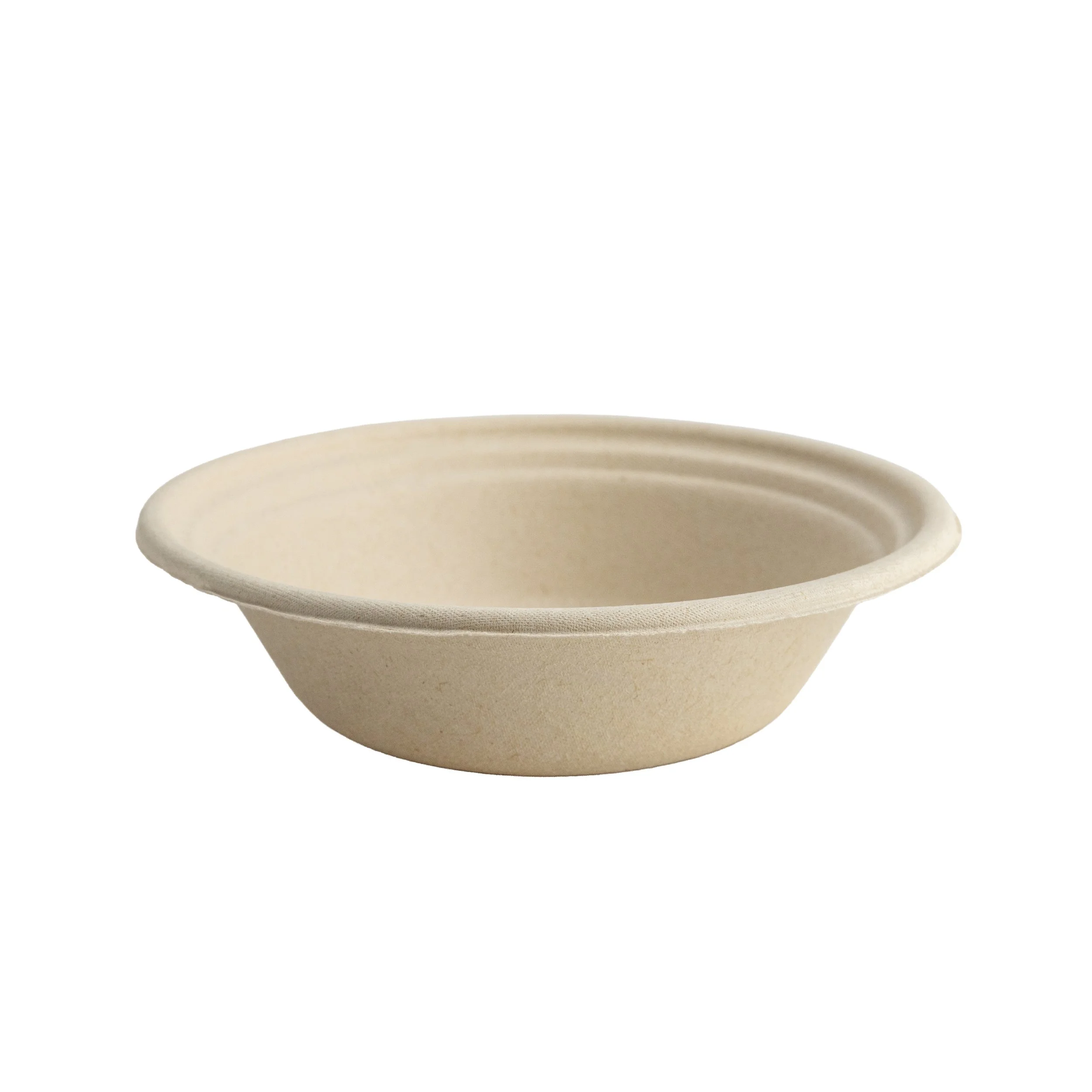 Close-up of a smooth, beige, oval-shaped ceramic vessel or bowl with a low, rounded edge, resting on a flat surface.