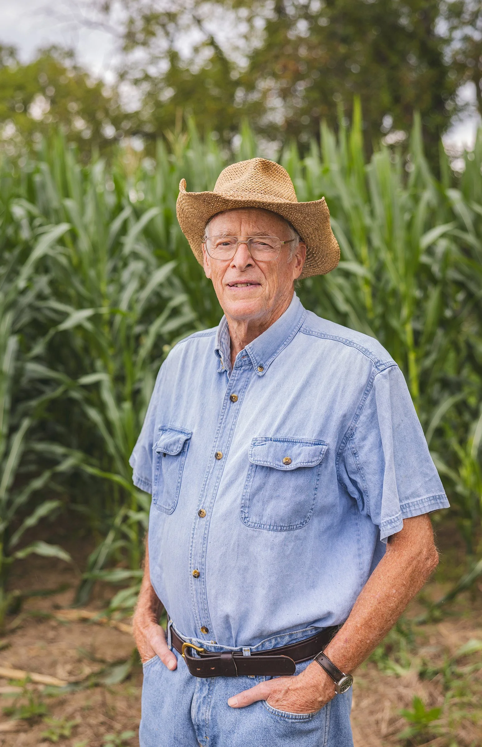 American corn farmer supporting plant-based foodservice manufacturing