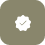 A gray house icon with a keyhole symbol in the center