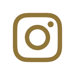 Instagram logo in gold color