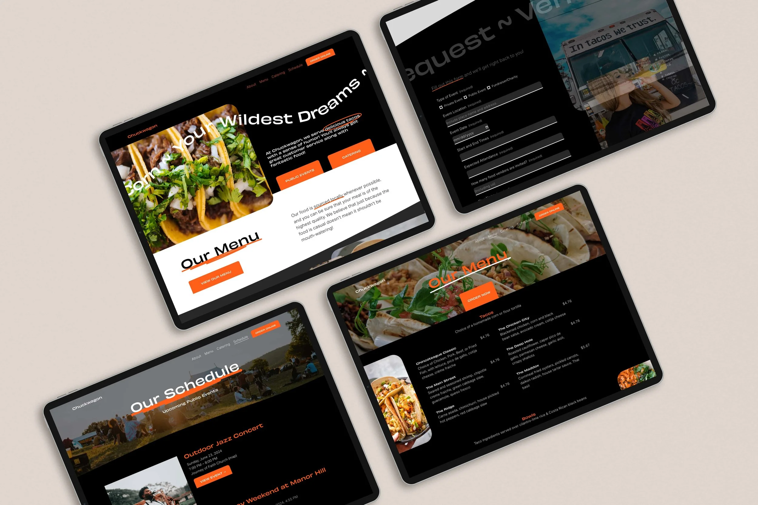 Chuckwagon theme on tablets